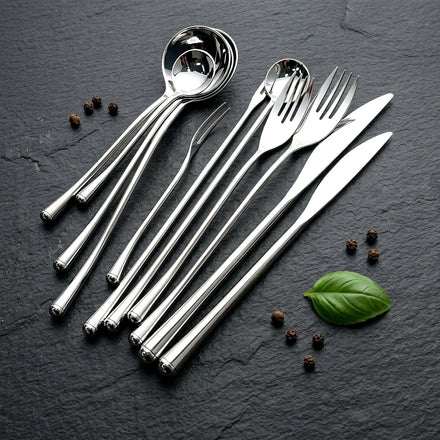 Top Selling Factory Direct Stainless Steel 304 Modern Flatware Bulk Catering Spoon Fork Knife Restaurant Super Mirror Food Safe
