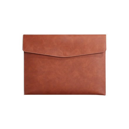 Customizable Logo A4 PU Leather Business Portfolio Bag Storage Document Bag File Folder Envelope Folder Waterproof File Package