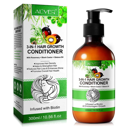 ALIVER Wholesale Hair Cream Deep Organic Hair Growth Jamaican Black Castor Rosemary Batana Oil Shampoo and Conditioner