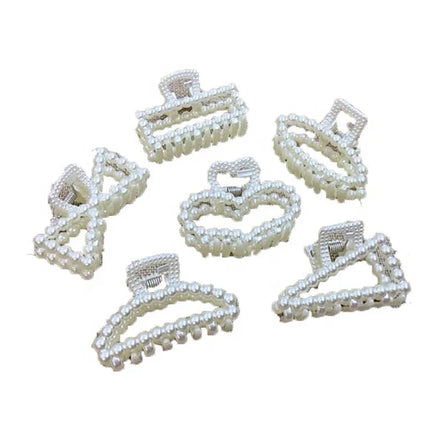 Elegant Snap Barrette Handmade Pearls Women Bb Hair Clip Pins Jewelry