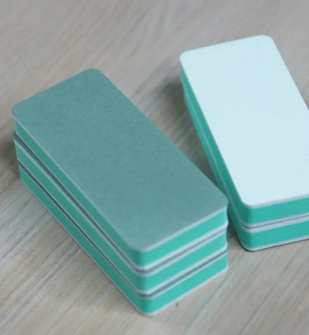 BIN Wholesale Double-Sided Sponge Nail Buffer Tool Beautiful Gradient Color Effect with Emery Material