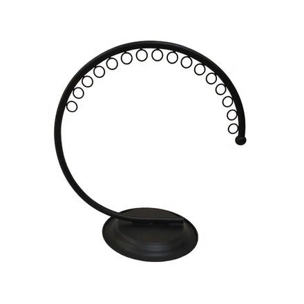 Modern Portable Semicircle Metal Bra Display Rack with Detachable Counter Top Shelf
