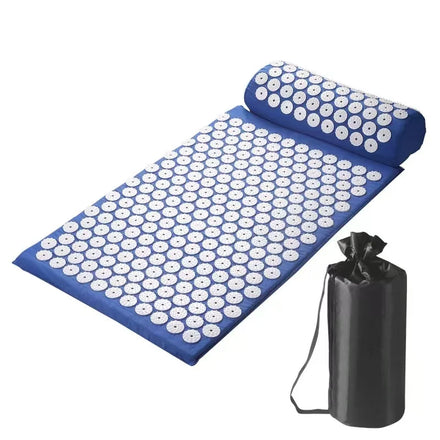 Health & Beauty Yoga Acupuncture Mat Massage Cushion with Pillow Set Neck Back Accupressure Massage