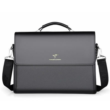 FENGBAODAISHU Business Large Capacity Big Shoulder Clutch BagsCarry a Document Bag for MenGentleman HandbagLaptop Bags