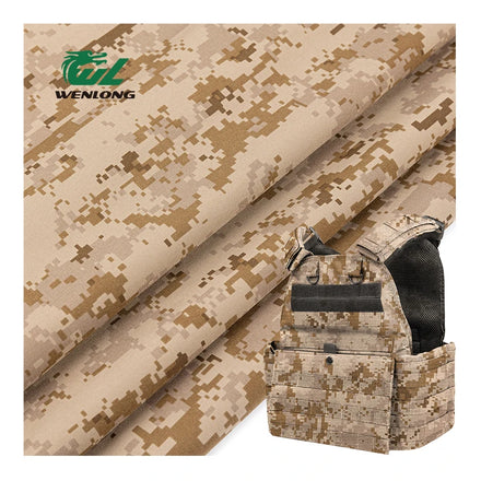 500D Woven AOR1 100%Nylon Camouflage Tear-Resistant Cordura PU Coated Fabric for Tactical Vest & Bag