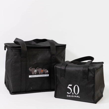 Wholesale Custom Logo Reusable Grocery Thermal Insulation Bag Non-Woven Insulated Lunch Cooler Food Cooler Bag