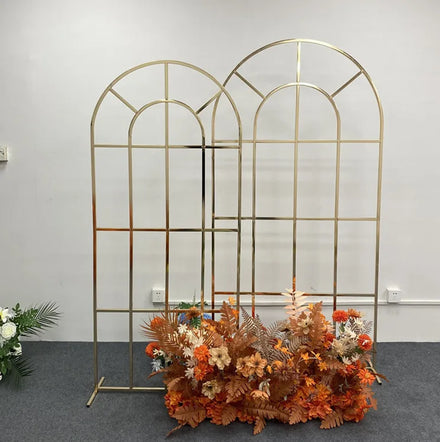 Iron Arch Backdrop Stand 6 FT Reusable Golden Balloon Arch Wedding Birthday Party Valentine Background Decoration