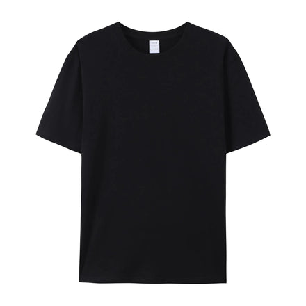Factory Wholesale Custom Thick Collar Cotton Tshirt White Solid Box Blank Tee Men Black Boxy Fit t Shirt