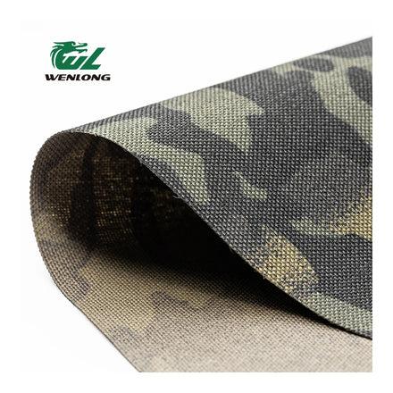 RTS 1000D Hot Sale Black CP Waterproof Camouflage Cordura PU Coated Woven 100% Nylon Fabric for Tactical Vest Bag Costume