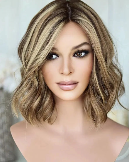 Glueless Full Lace Wig Loose Wave With Cuticle Aligned Human Hair Highlight Wigs Transparent Lace for Best Choice