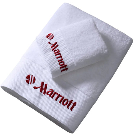 75x35cm Personalized Cotton White Face Towel for Hotel Custom Embroidery Customized Beach Towel Corporate Gift With Logo
