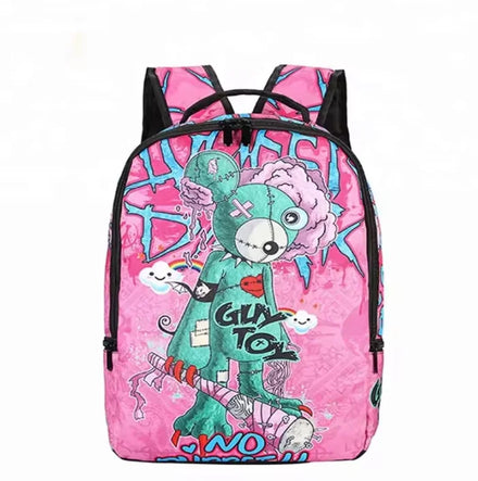 Wholesale Cute Rabbit Cartoon Backpack for Teenage Girls Zipper Closure Kindergarten School Bag for Primary School Kids