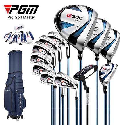 PGM MTG025 G300 Series Right Handed Men Beginner Golf Clubs Complete Set with Golf Bag