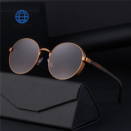 Teenyoun Famous Luxury Brand Designer Round Punk Metal Frame UV400 Shades Sun Glasses Sunglasses for Women Men Wholesale