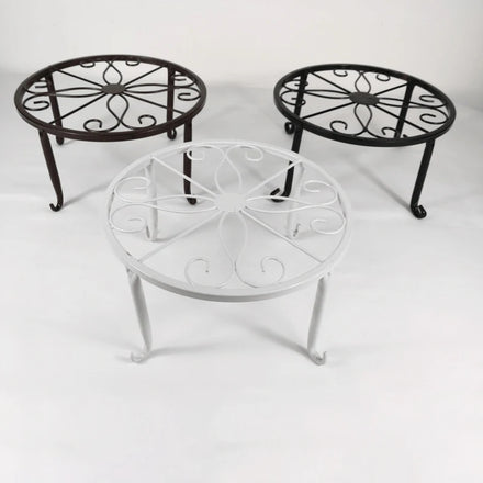 Flower Pot Table Holder Ideal for Home Garden Decor Great Gift for Plant Lovers Plant Stand Garden Table Outdoor Furniture