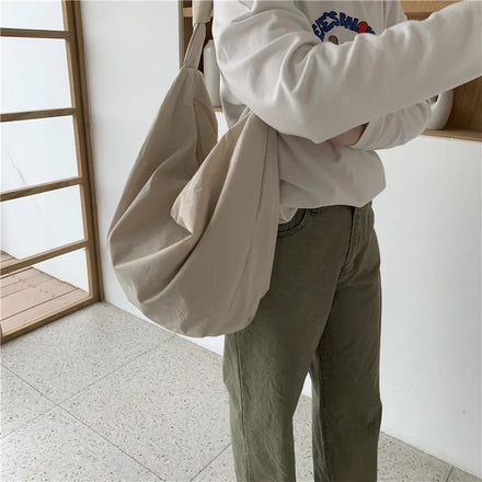 Polyester Folding Eco-friendly Custom Tote Bag with Custom Color & Logo for Unisex Large Capacity Casual Travel Shopping School