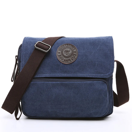 ZUOLUNDUO Custom Fashion Mens Wax Canvas Bag Mens Messenger Bags Women Ladies Shoulder Crossbody Messenger Bags