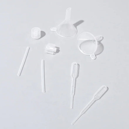 2024 New Arrival Ready to Ship clear Plastic Tools Funnels Droppers and Perfumes Come in a Complete Accessory Set
