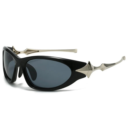 Hot Cyberpunk Ins Y2k Shades Uv400 Classic High Quality Metal Luxury Sunglasses Men 2024 Fashion Lentes De Sol Custom