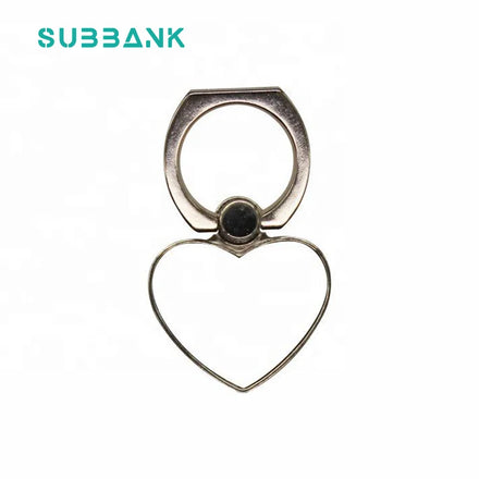 Subbank Metal 3D Cross Theme Mobile Phone Ring Holder Stand DIY Thermal Transfer Printing for Day Valentine's Day