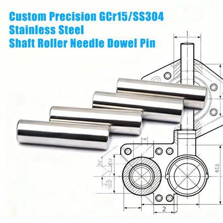 Custom Precision GCr15/SS304 Stainless Steel Shaft Roller Needle Dowel Pin