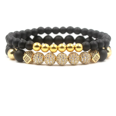 Hot Selling 8mm Micro Inlaid Zircon Ball Set Bracelet Direct Sales From Manufacturer Fashion Jewelry for Women