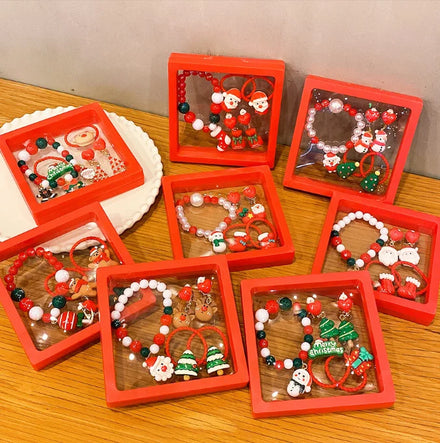 Distributor Supply Innovative Christmas Children's Bracelet Party Dress Hair Tie Jewelry Souvenir and Gift Item for Promotions