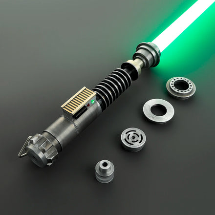 Wholesale Custom Metal Hilt Lightsaber Weathered Luke Force FX Heavy Dueling Smooth Swing Pixel Laser Sword Toy for Cosplay Gift