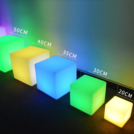 LED Bar Table Plastic Rechargeable Battery Powered IP65 Waterproof Rustic Design Home Bar & Hotel Park Use Seat Chair