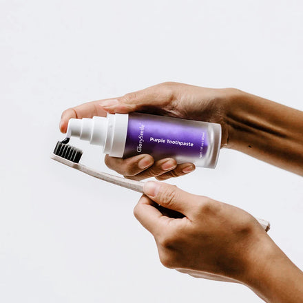For Glorysmile V34 Purple Teeth Whitening Toothpaste 30ml Cool Mint Fresh Breath Color Corrector Serum Hot Selling Home Use