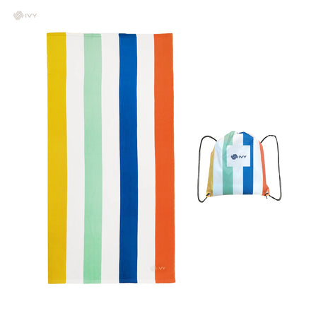 Lightweight Woven Towel Set Quick-Dry Sand Free Customized OEM Printed Microfiber Beach Towels