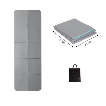 High Density TPE Folding Yoga Mat Eco-Friendly Anti-Slip Waterproof Durable Washable with Custom Logo