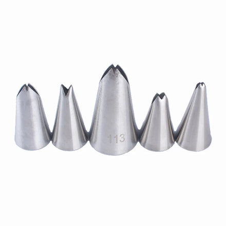 Stainless Steel Cake Piping Nozzles Tips Kit-DIY Icing Nozzle Tool for Cupcakes Large Cake Decorating Tools