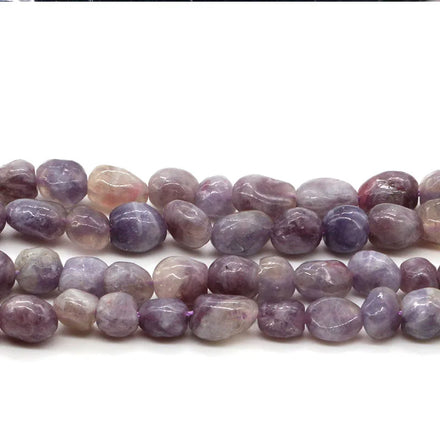 Irregular Shape Natural 6mmx8mm Purple Tourmaline Eudialyte Crystal Gemstone Strand for Necklace Jewelry