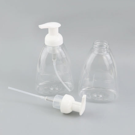 500ml PET Plastic HandWash Container Hand Wash Foam Soap Pump Dispenser Bottles With Refillable Liquid