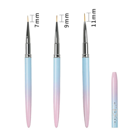 Wholesale Nail Art Striping Liner Brush Long Lines Thin Details UV Gel Painting Fine Drawing Brushes