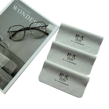 Wholesale High Quality Custom logo Glasses Cloth logo Lens Polishing Cloth