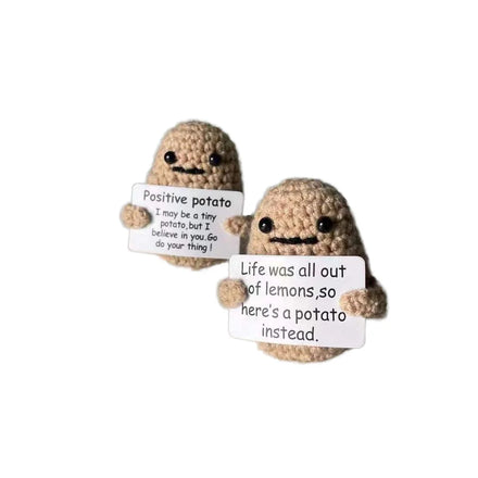 Hot Selling Positive Energy 100% Wool Knit Handmade Potato Doll Novelty Gifts Valentine's Day Toplin Brand