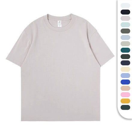 Quality 230GSM Combed Cotton Summer T-shirts for Men and Women Regular Fit Basic Design Custom Embroidery Blank T Shirt