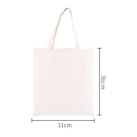 10PCS/Lot 31*37CM Custom Canvas Sublimation Tote Bag Sublimation Shopping Bag Blanks