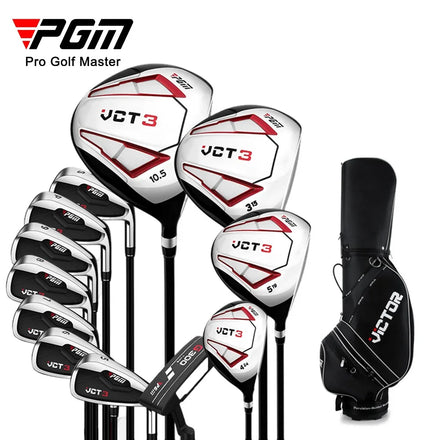 PGM MTG031 VCT 3 Beginner Equipment Right Handed Men Golf Clubs Complete Set with Golf Bag