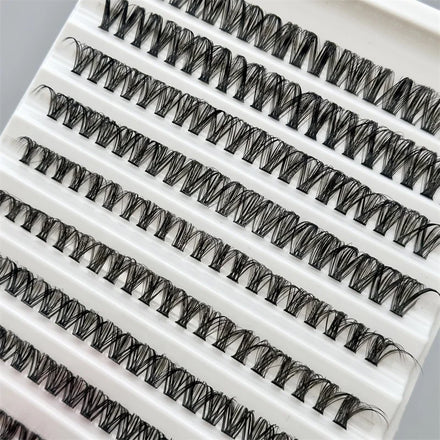 Sunland New Design 20D 30D 40D Individual Lashes Cluster Synthetic Hair Heat Bonded Premade Volume Fans Knot-Free Diy Handmade