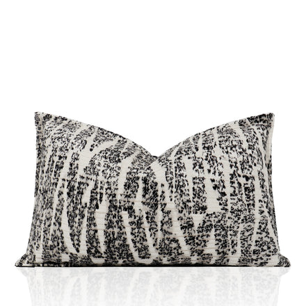 Tiff Home New Innovation 30*50cm Black and White Luxury Removable Cover Throw Pillow for Home Decor
