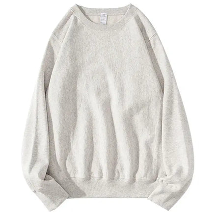 Wholesale Popular 460 Gsm Embroidered Men's Oversized Sweatshirt round Neck Hoodie in Spring Solid Color