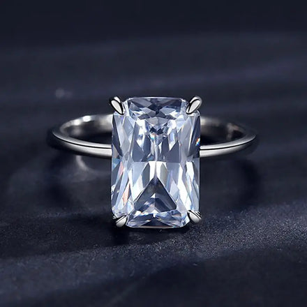 925 Sterling Silver Popular Square Zircon Ring Wedding Diamond Jewelry Fine Jewelry Rings for Women