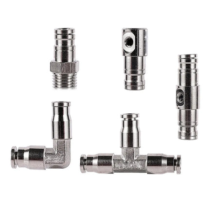 1/4 Inch Nickel Plated Copper Quick Coupling High Pressure Slip Lock Connector for Watering Misting Irrigation