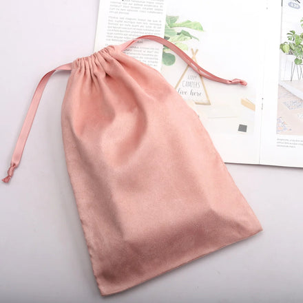 Cheap Luxury Suede Dust Drawstring Bag for Shoe Reusable Velvet Gift Cosmetic Shopping Promotion Storage Suede Pouch