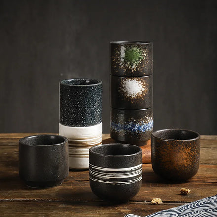 Classical Japanese Style Coffee Ceramic Mug Cup Wholesale Elegant 200 ml Coffee Cup Ceramic Coffee Mug