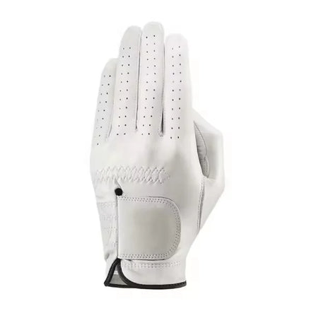 Sample Support Custom Manufacturer Left Right Hand Rubber Patch Logo Cabretta Leather Golf Gloves Golf Glove