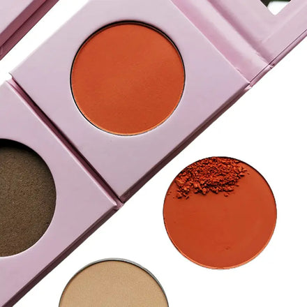 Private Label Cosmetic Makeup Single Pink Package Contour Blush Makeup Eyeshadow Palette